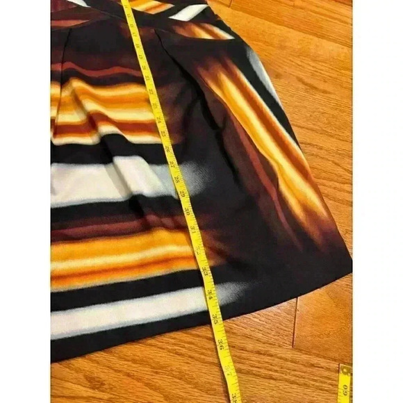 Jessica Simpson Multicolor Fitted Sheath Dress Size 6 Art to Wear Deco Office - Picture 4 of 5